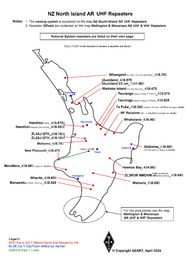 North Island UHF Map